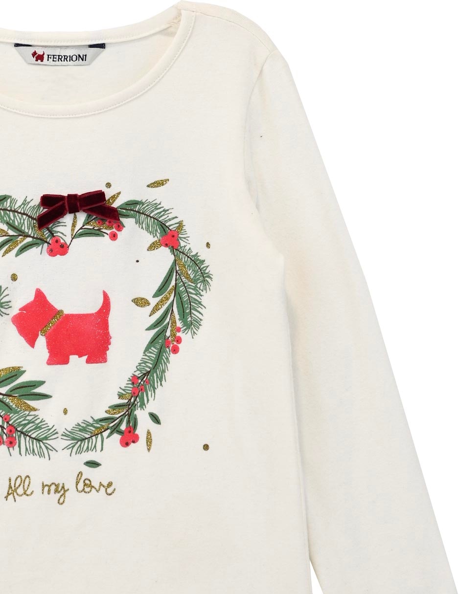 Playera manga larga para niña 3