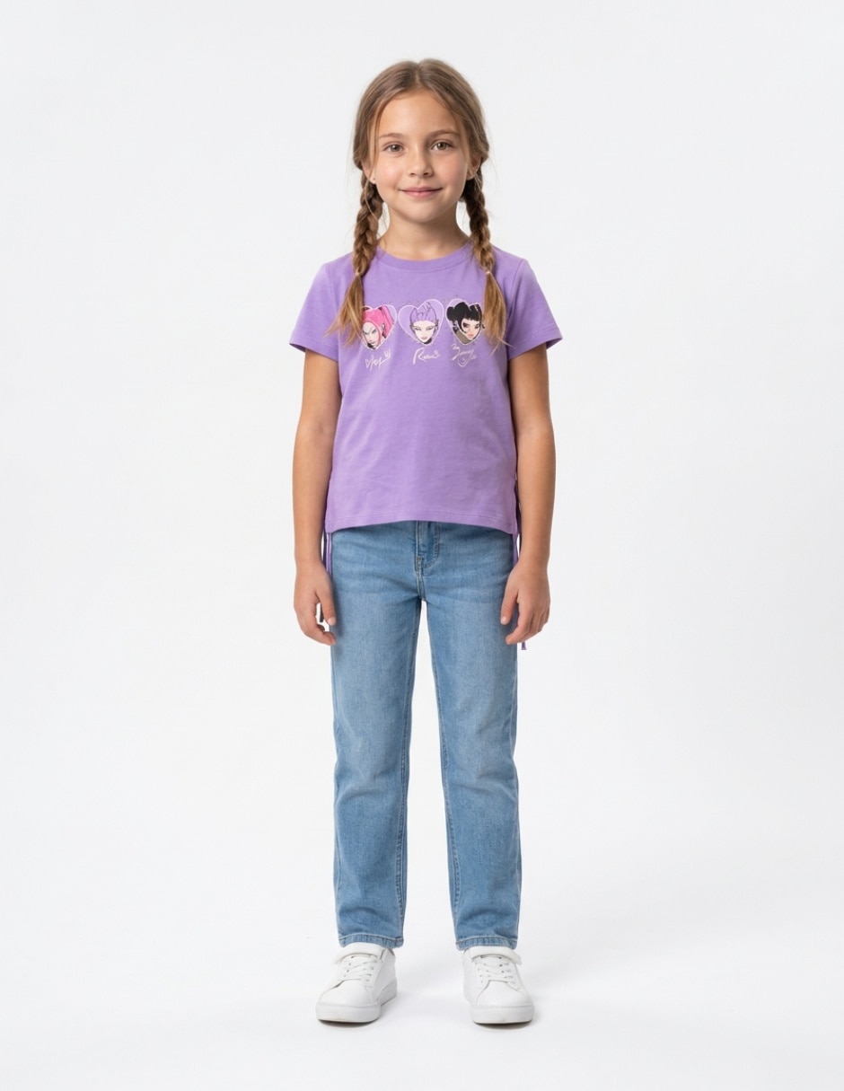 Playera manga corta para niña Playera manga corta para niña