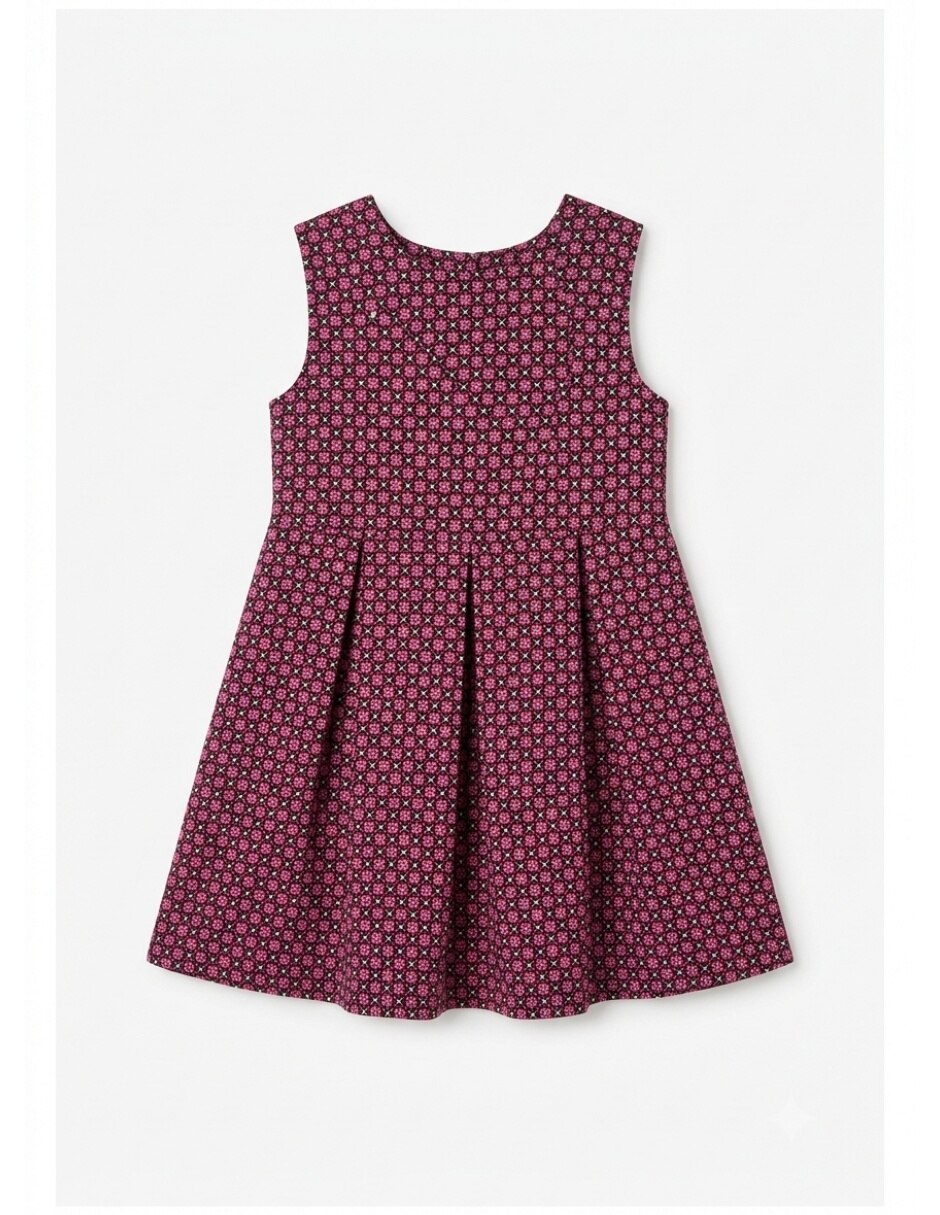 Vestido formal sin manga para niña 4
