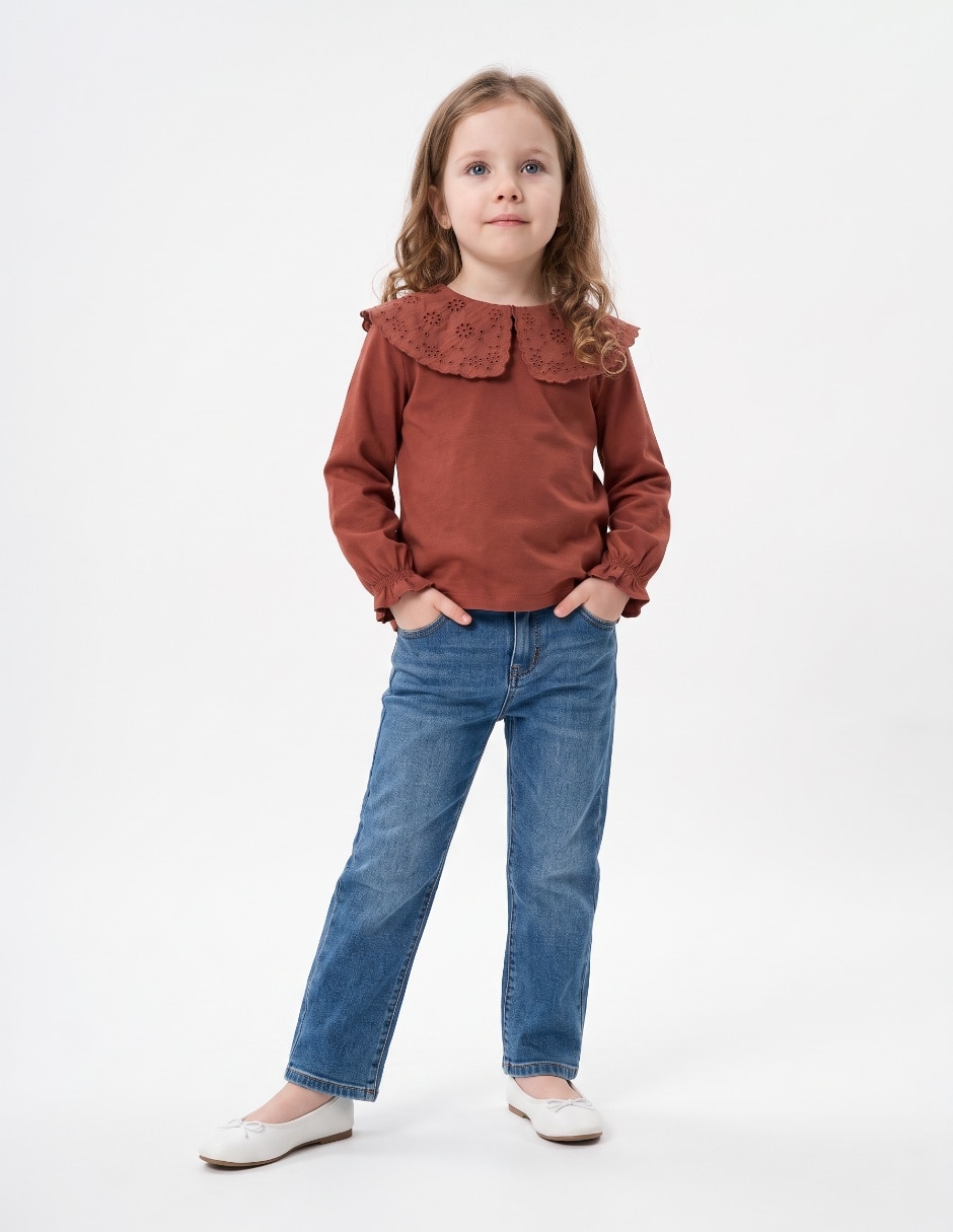 Playera manga larga para niña 1