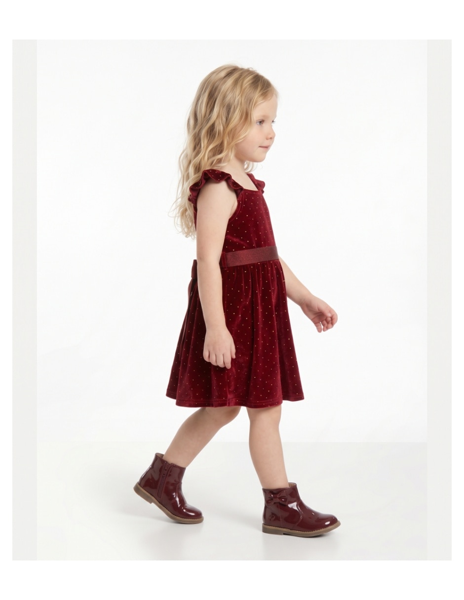 Vestido formal sin manga para niña 2