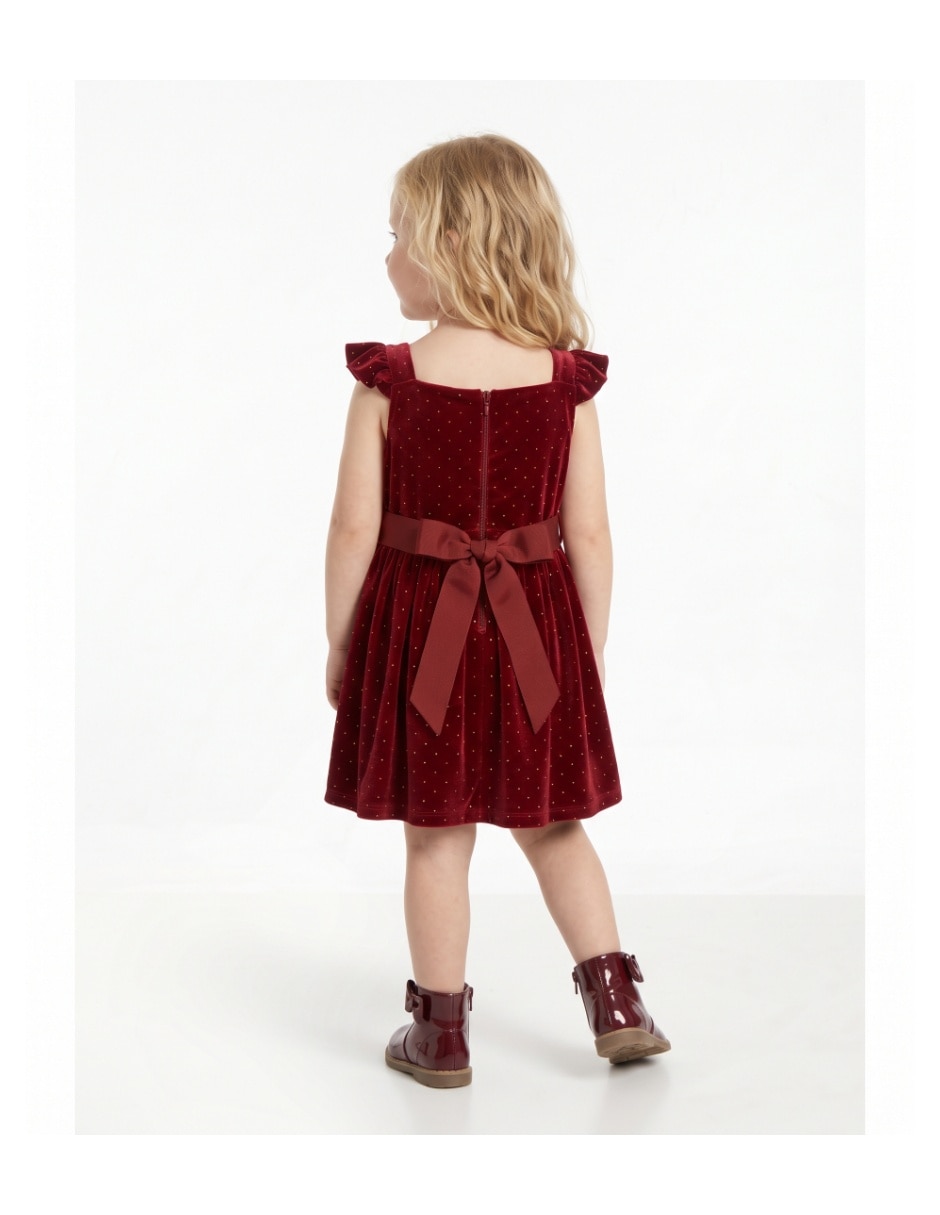 Vestido formal sin manga para niña 3