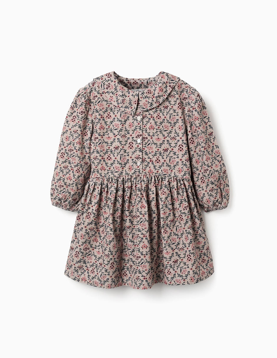 Vestido manga larga para niña