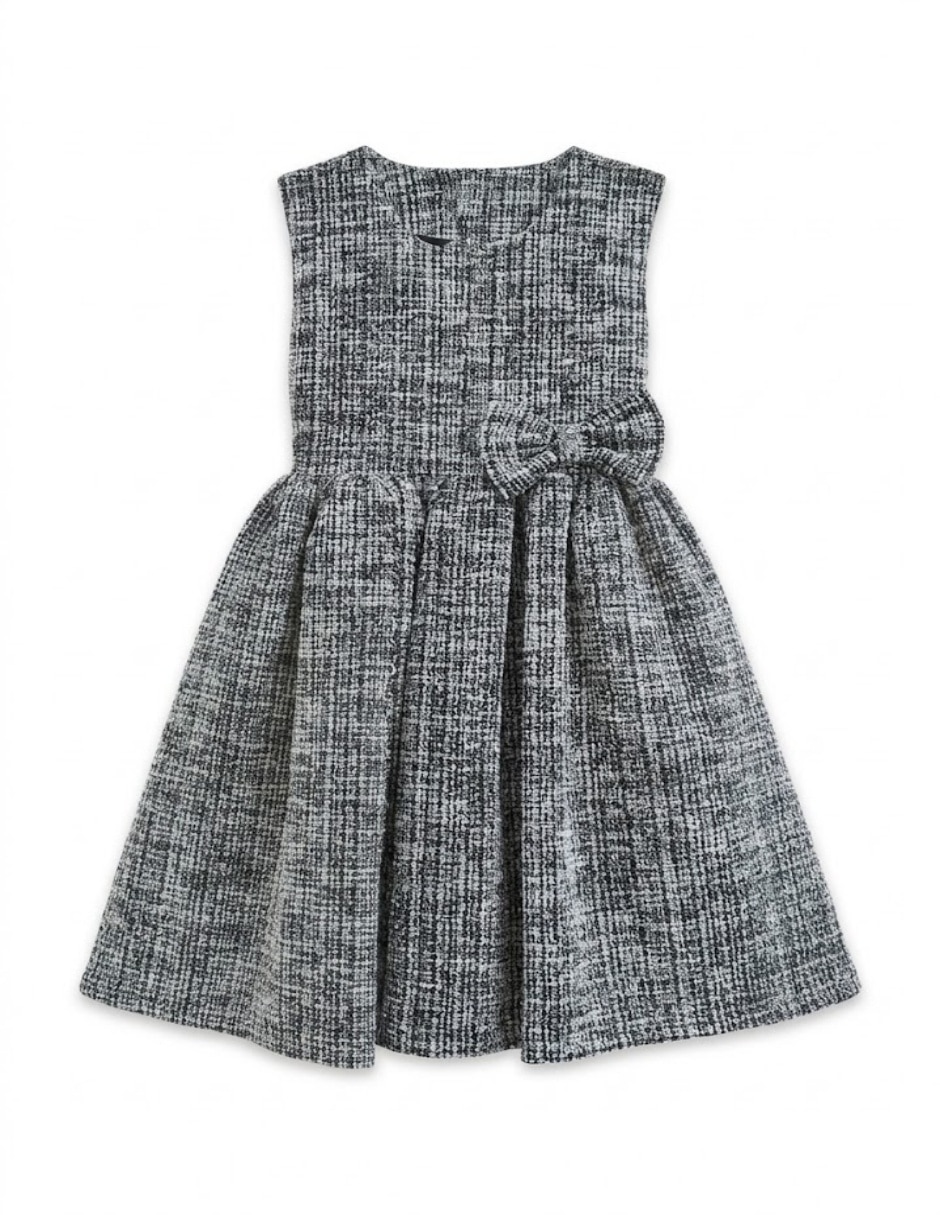 Vestido con suéter sin manga para niña 3