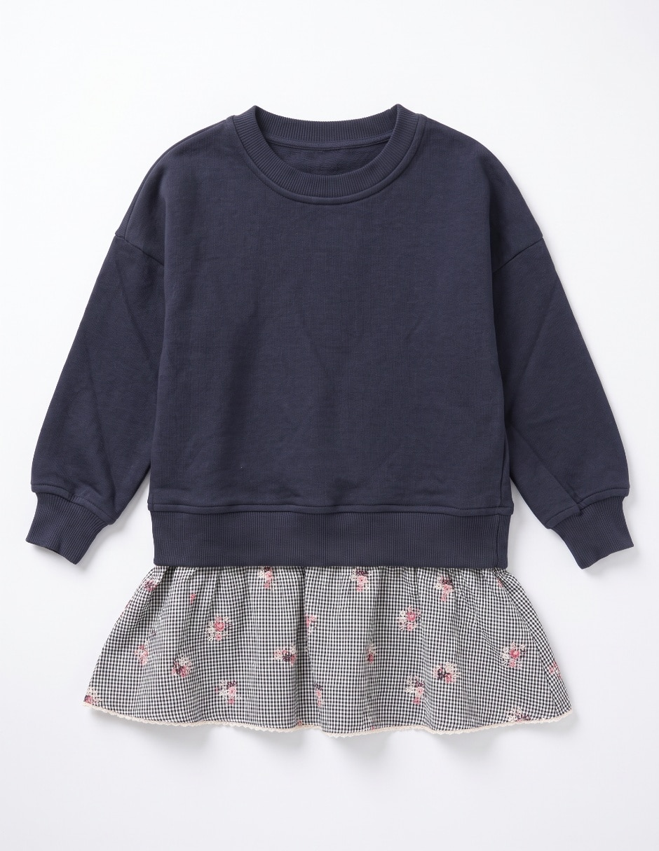 Conjunto vestido de algodón para niña 3