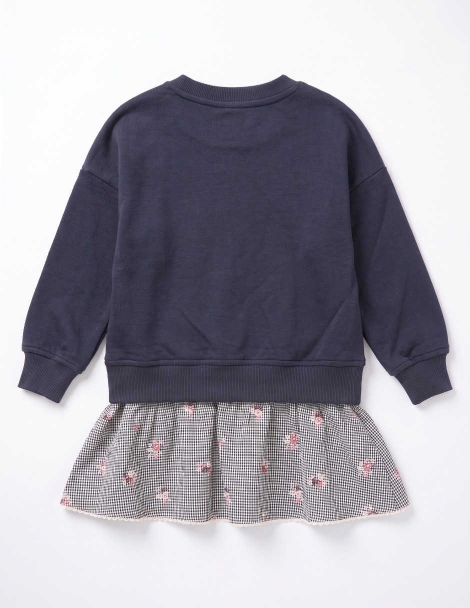 Conjunto vestido de algodón para niña 4