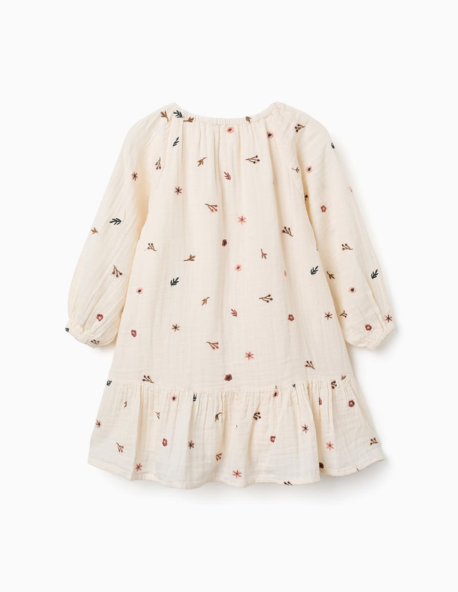 Vestido manga larga para niña 2