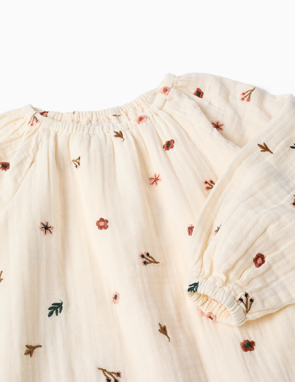 Vestido manga larga para niña 3