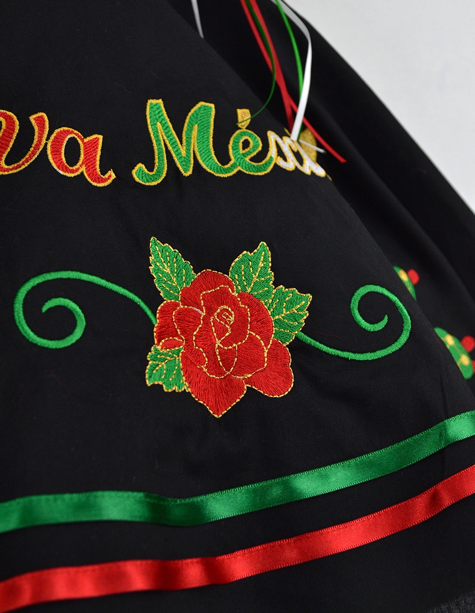 Vestido patrio 3 sin manga para niña 2