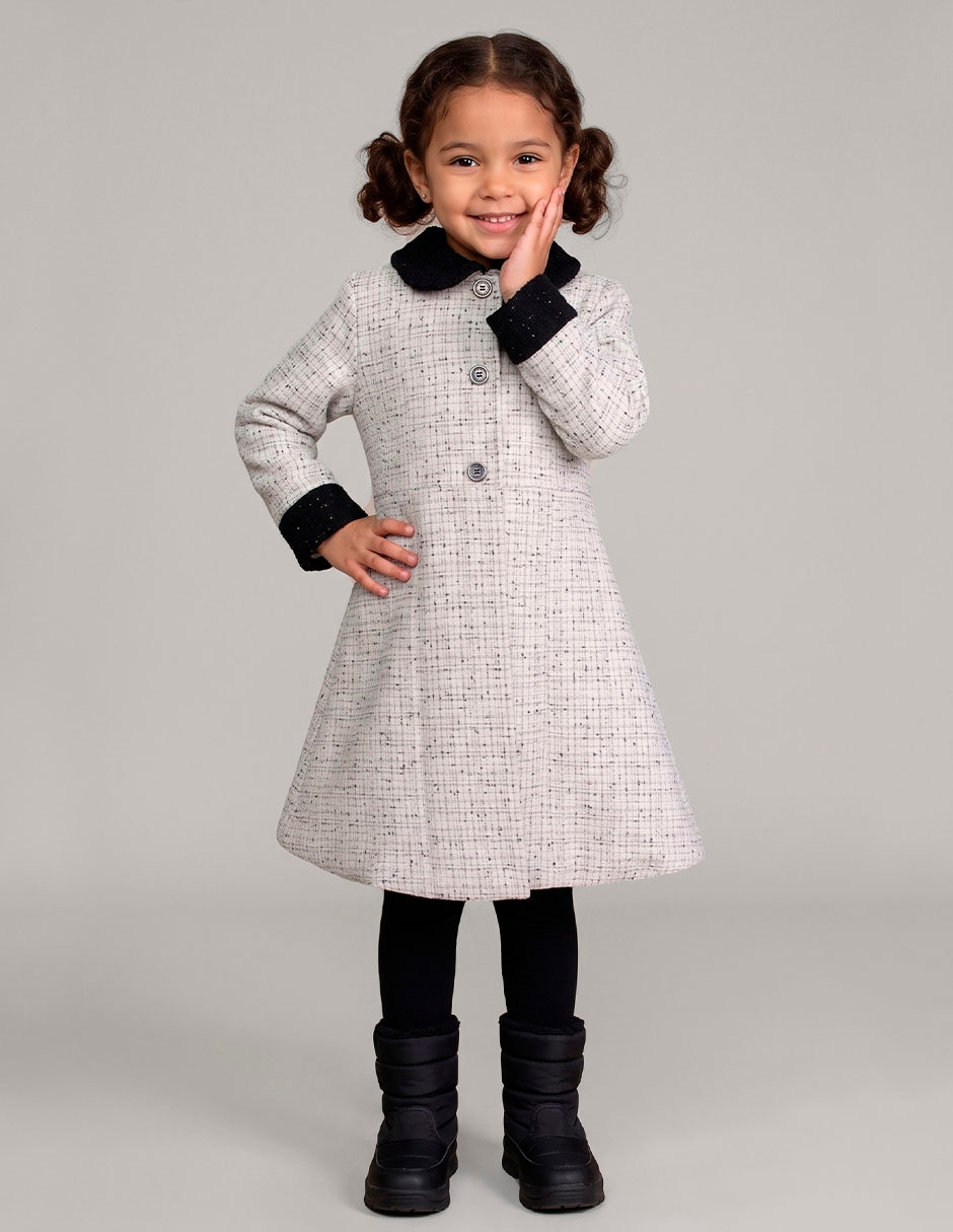 Abrigo calgary con bolsillos para niña Abrigo calgary con bolsillos para niña