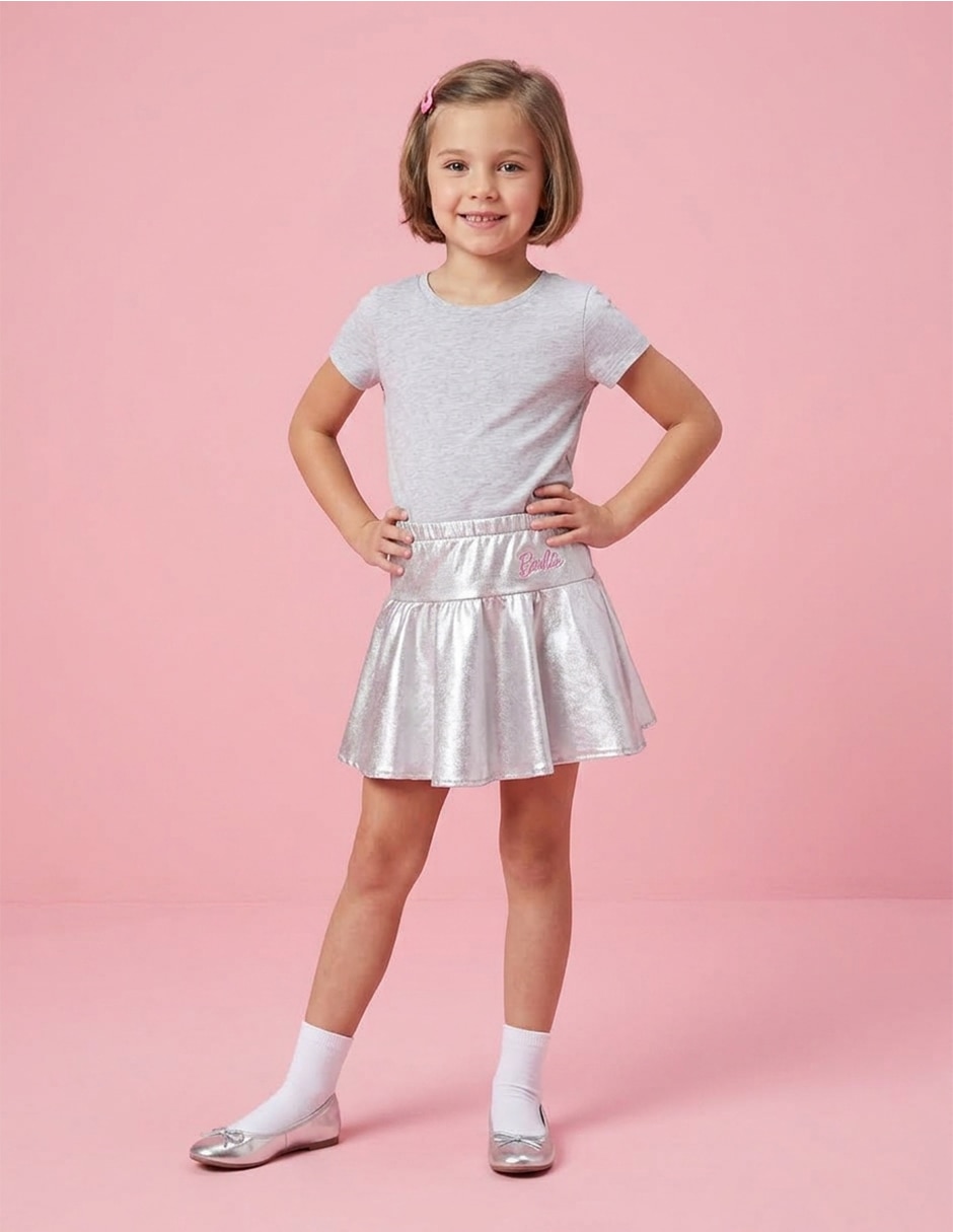 Falda barbie para niña 2