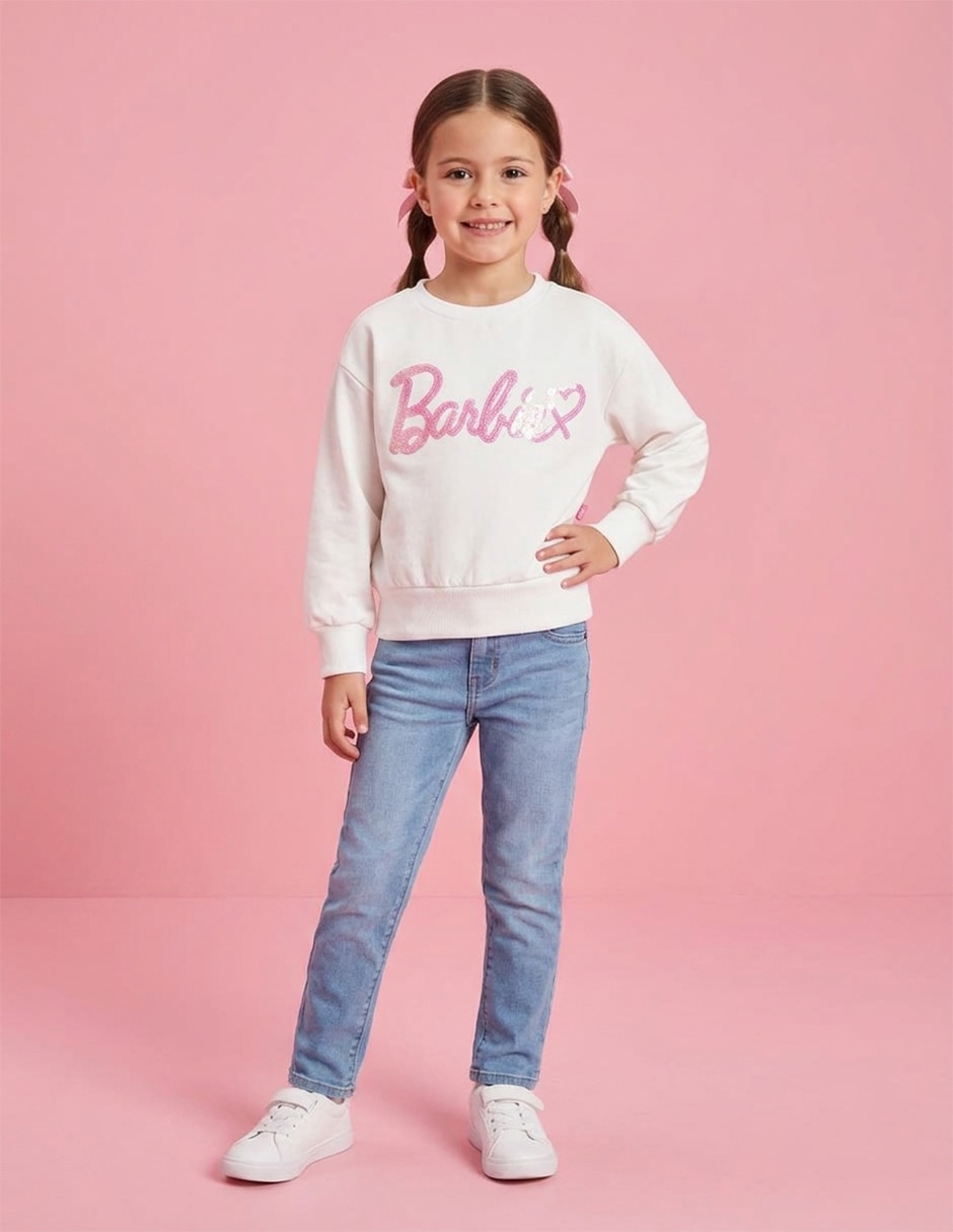 Sudadera barbie para niña 2
