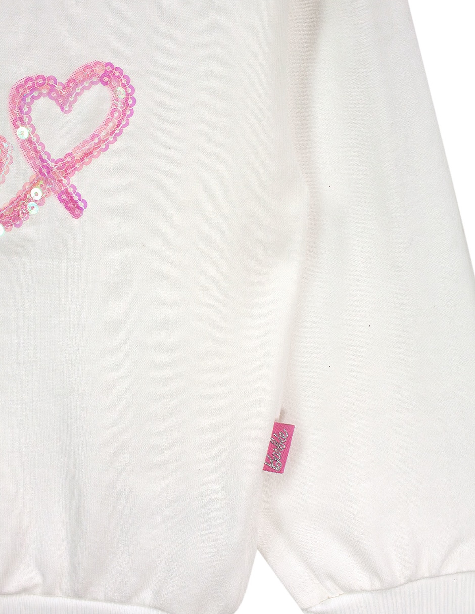 Sudadera barbie para niña 4