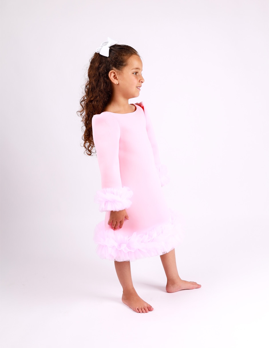 Vestido estrella manga larga para niña 3