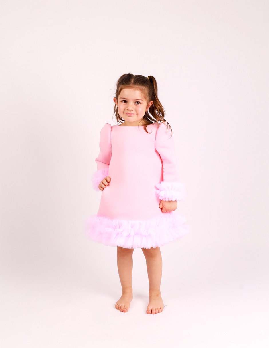 Vestido estrella manga larga para niña 4