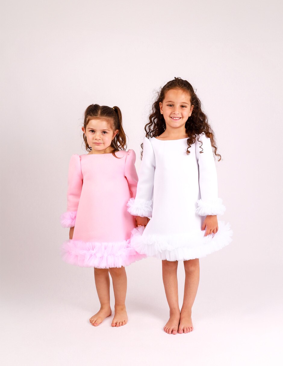 Vestido estrella manga larga para niña 6