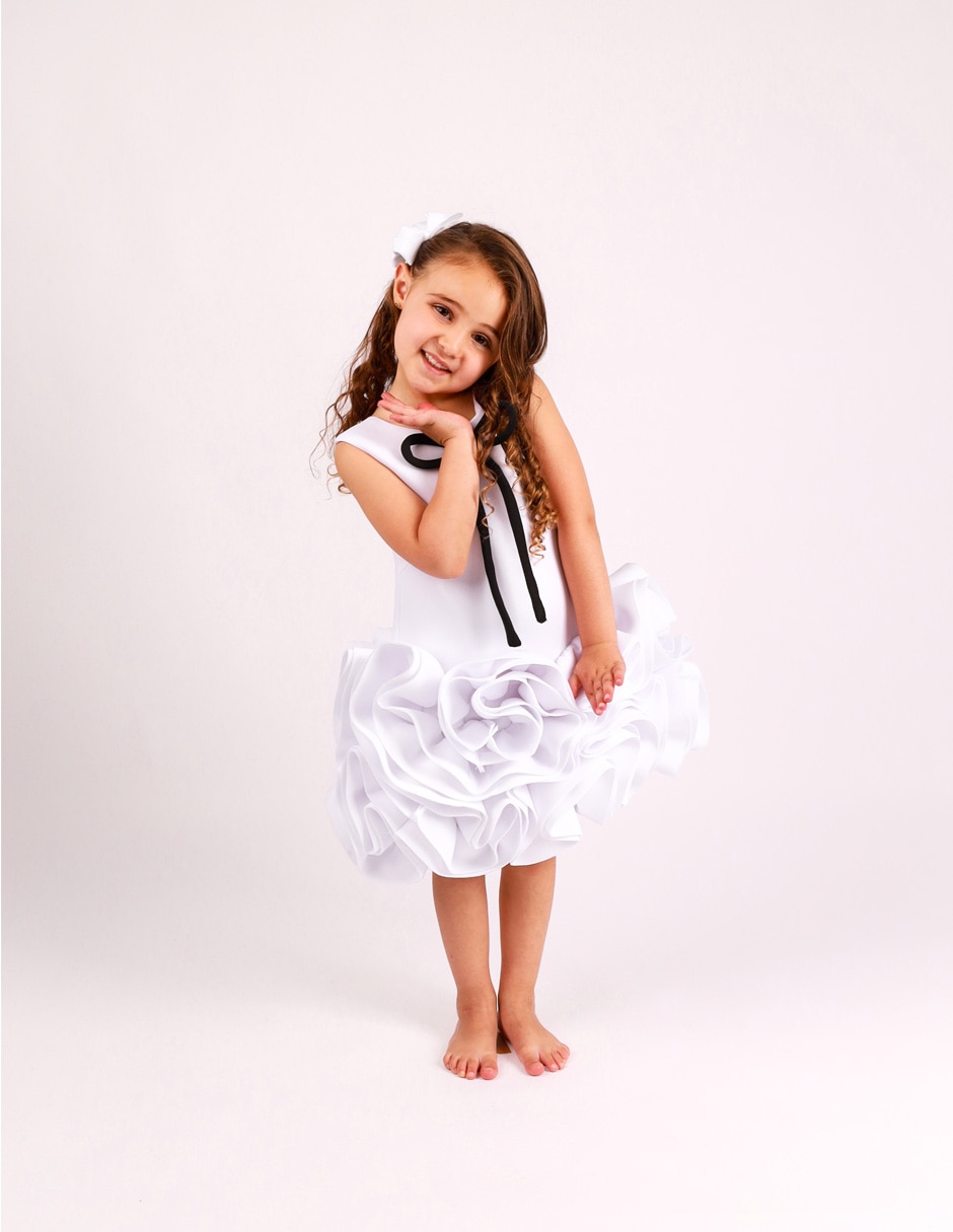 Vestido estrella manga Sin manga para Infantil Niña