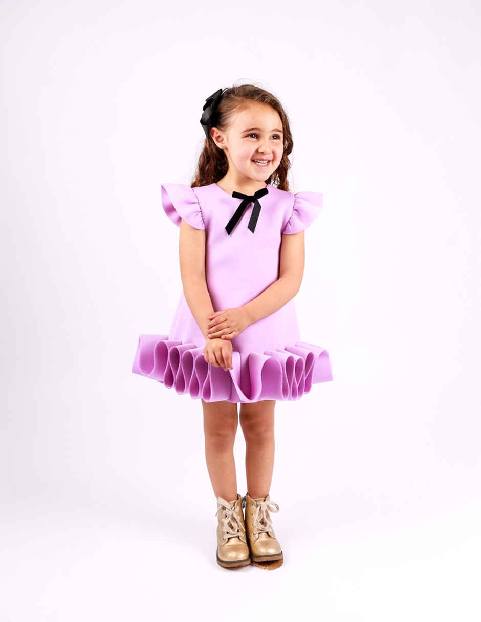 Vestido estrella manga Corta con elevador para Infantil Niña 1