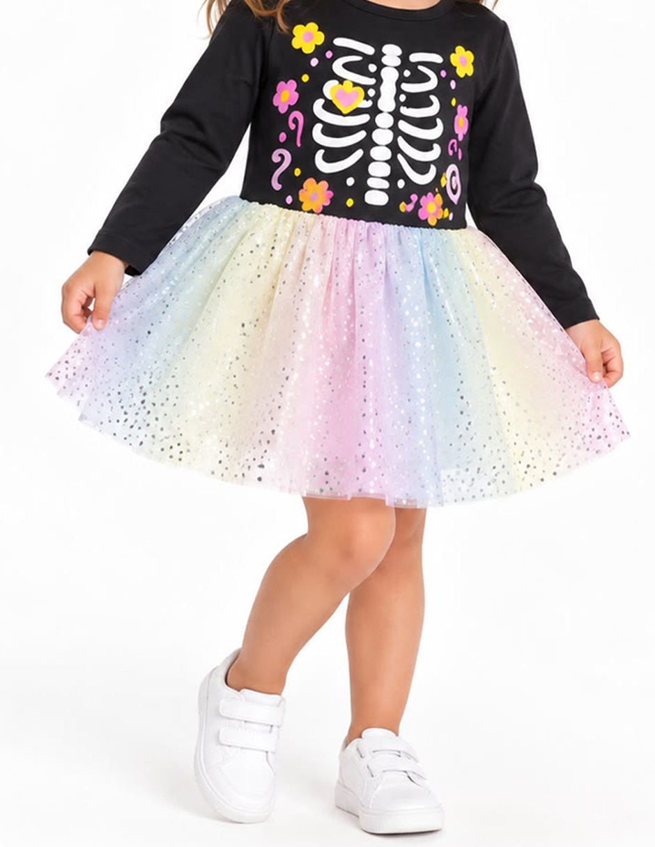 Vestido halloween para niña 3
