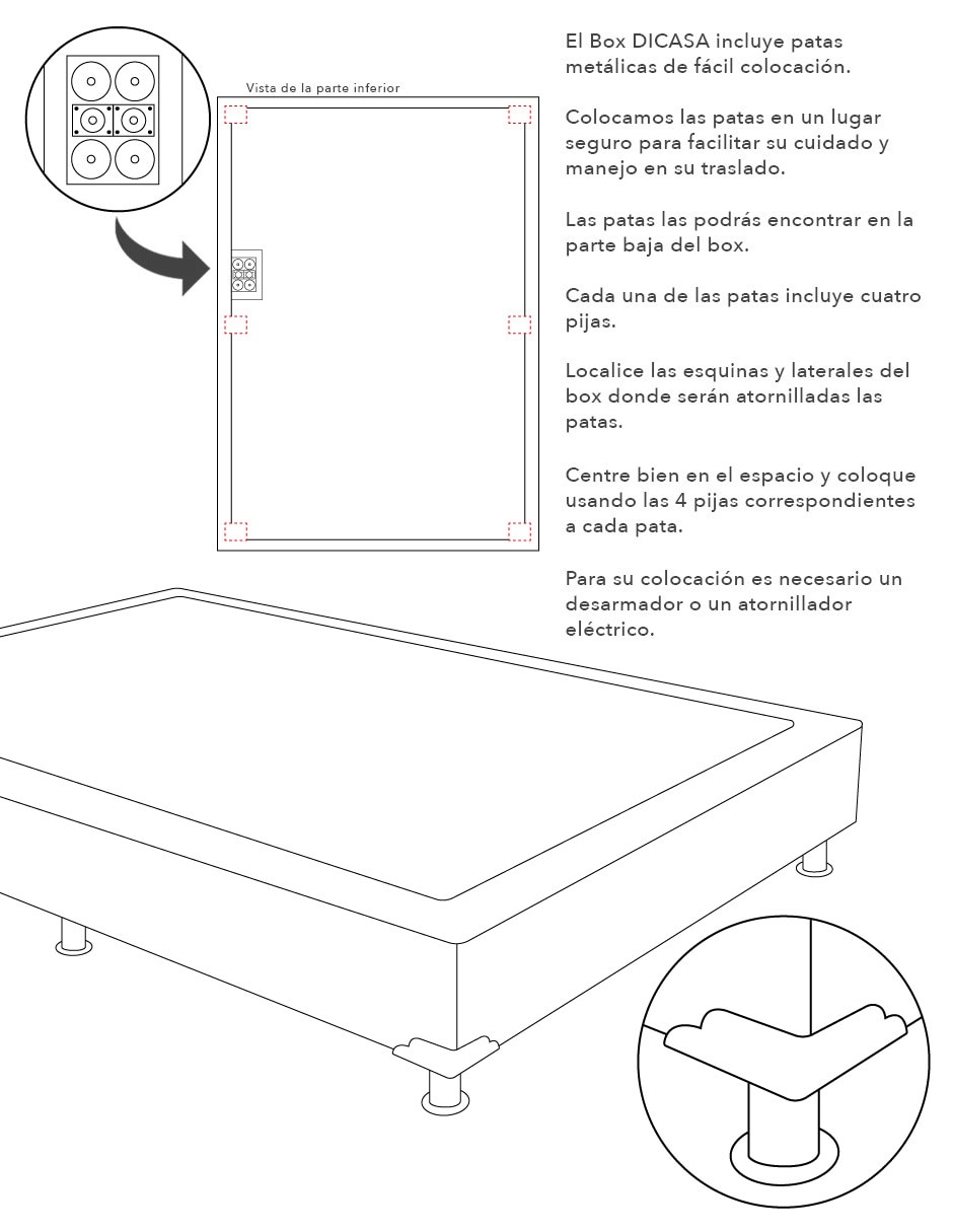 Juego de colchón y box Prestige Box Spring Air