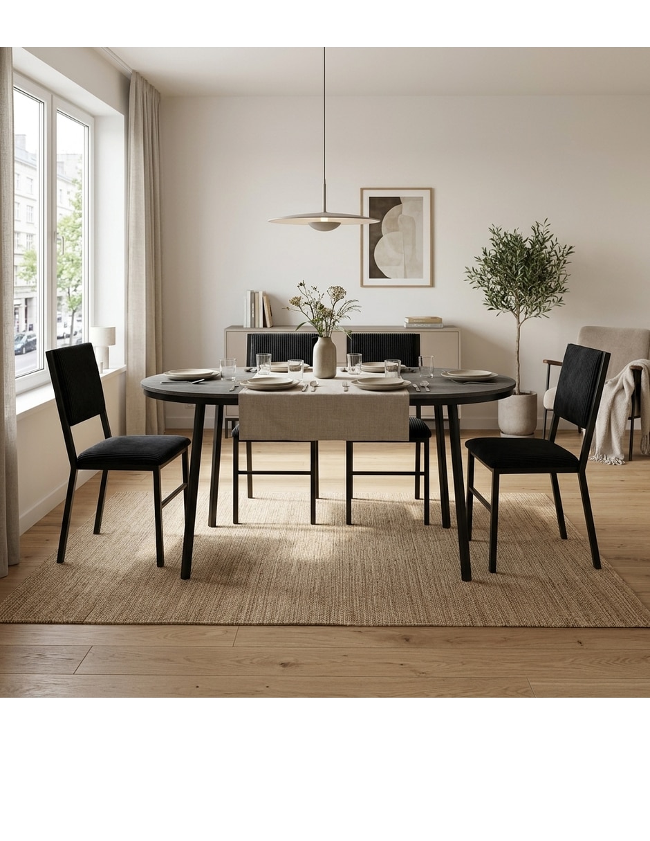 Comedor Camila+Zovi para 4 personas de MDF 3